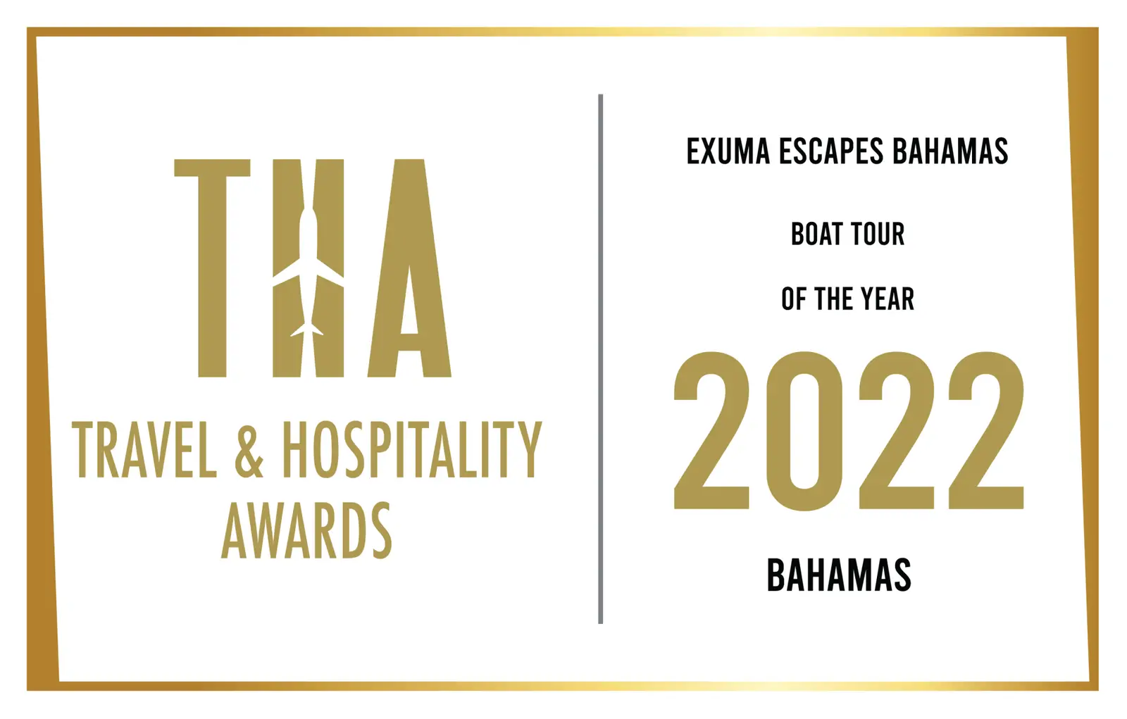 Travel & Hospitality Awards - Boat Tour of the Year 2022